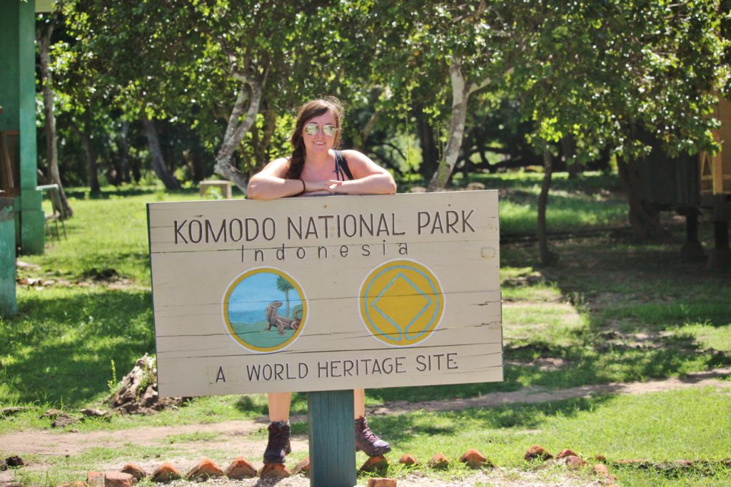 Komodo National Park sign, Indonesia