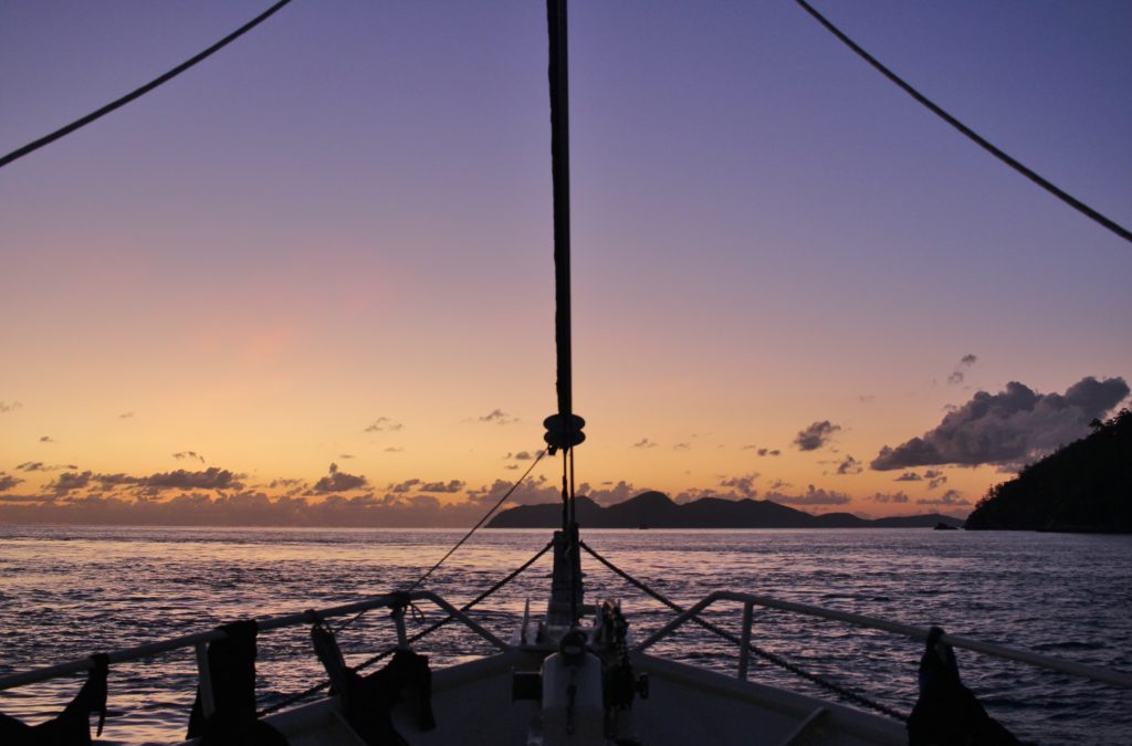 Sunset at the Whitsunday Islands, Australia