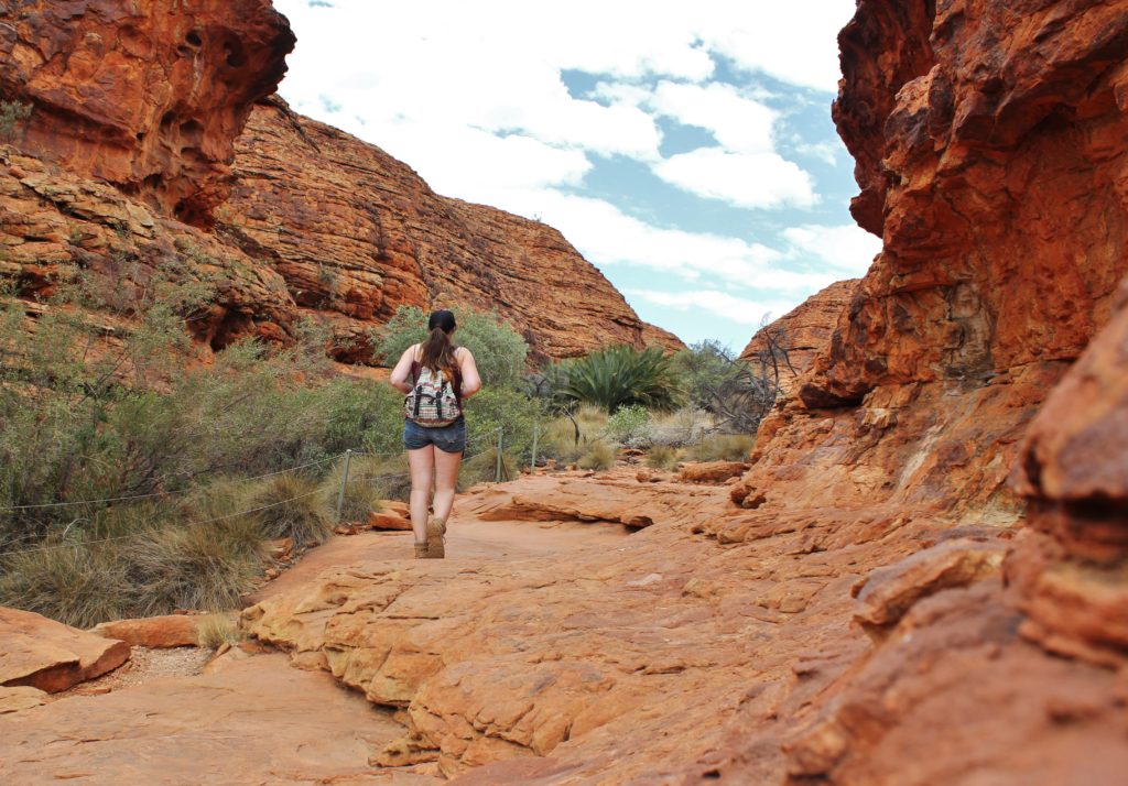 Exploring Kings Canyon, Australia