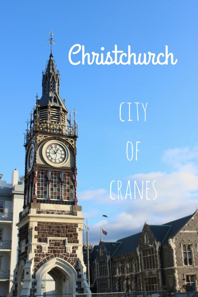 Christchurch is a city of cranes, still in recovery from the 2010 and 2011 earthquakes.