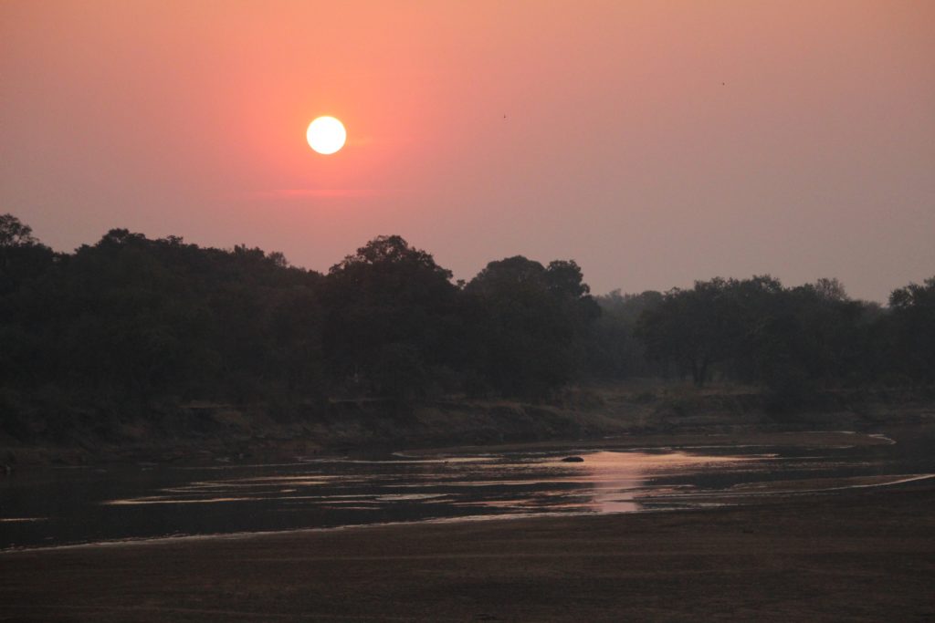 Sunrise over the river, Zambia