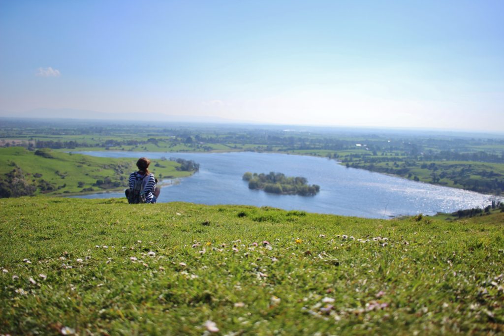 Looking out over Lough Gur, Ireland