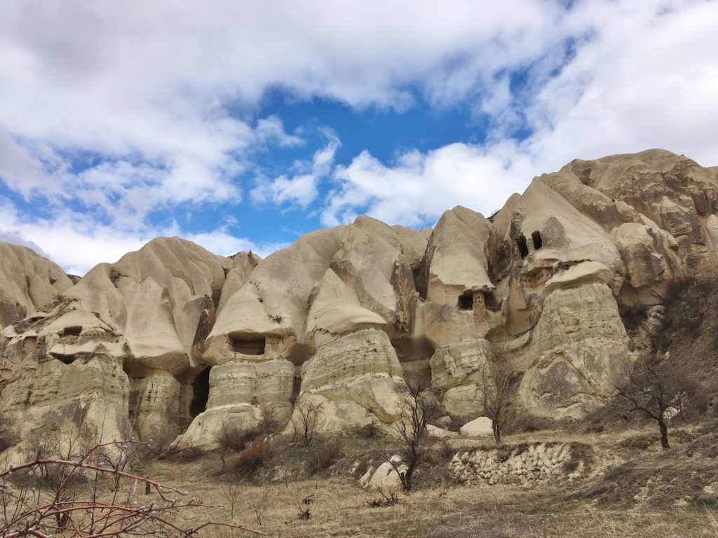 The strange rock formations of Cappadocia, Turkey