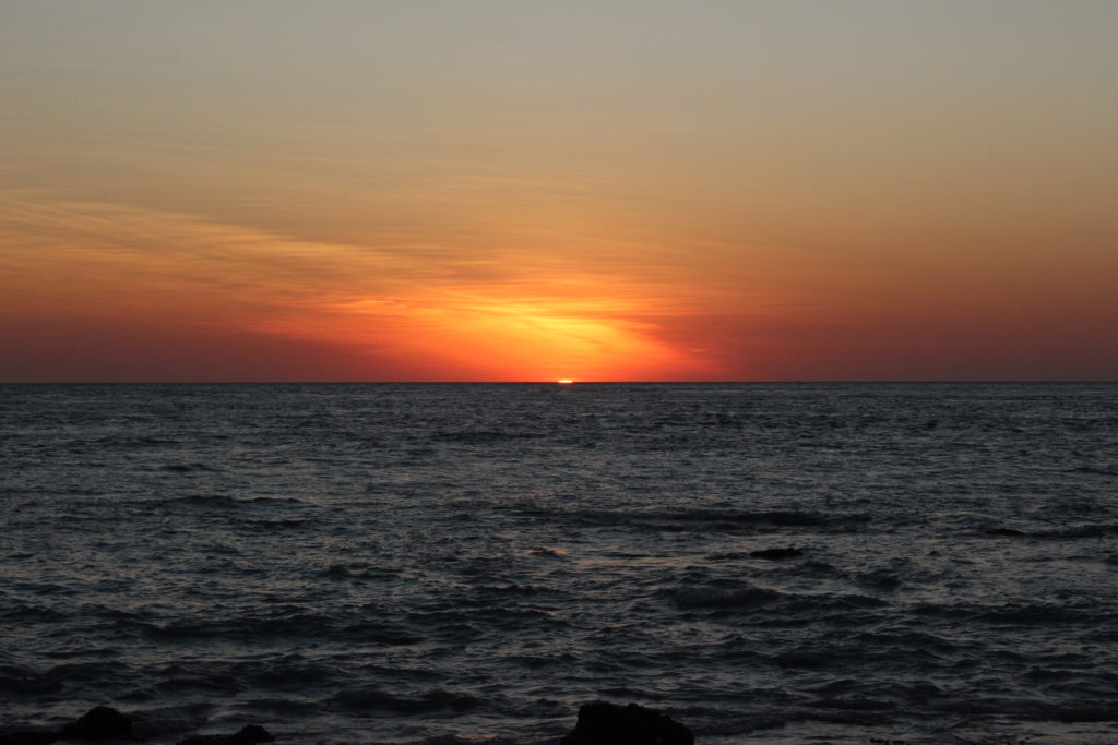 The last bit of sun at Broome, Australia