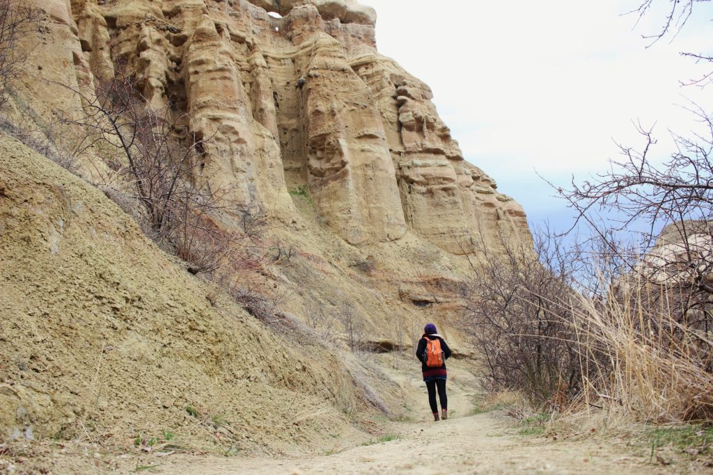 Walking through Pigeon Valley, Cappadocia, Turkey