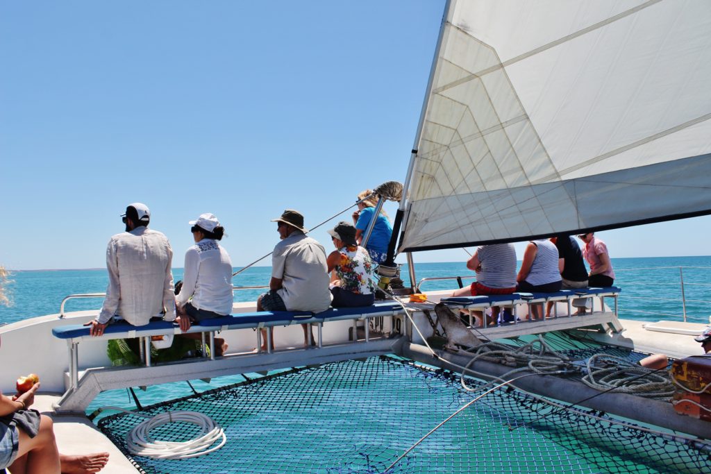 Taking a cruise in Monkey Mia, Australia