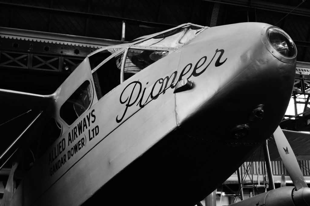 An old plane in Manchester, UK