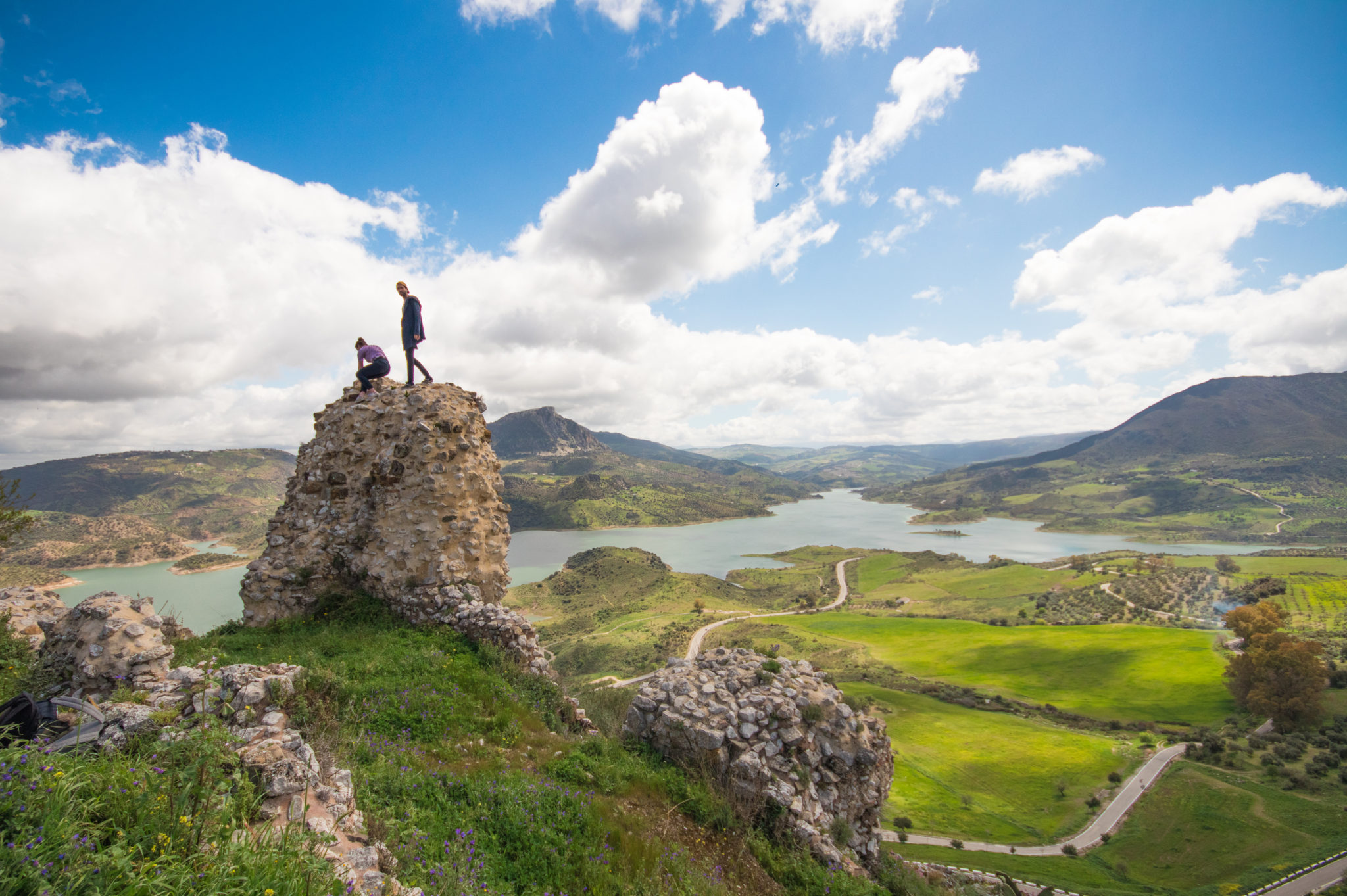 The view from the top of Zahara, one of the Pueblos Blancos of Spain