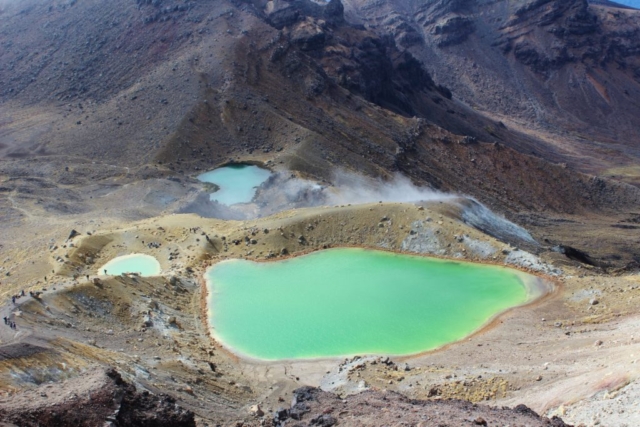 The Emerald Lakes on the Tongariro Alpine Crossing, New Zealand