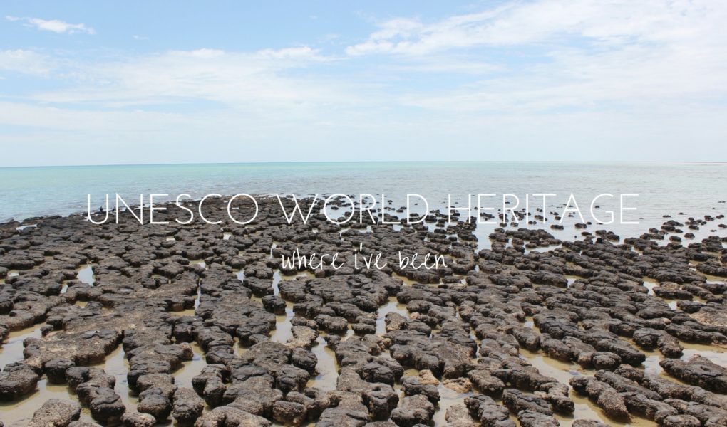 All the UNESCO World Heritage sites in the world I've been to on my travels so far