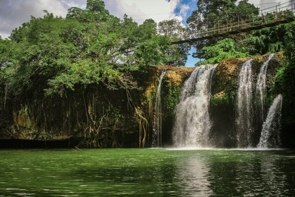 Mena Creek waterfall, on the border of Paronella Park, Queensland