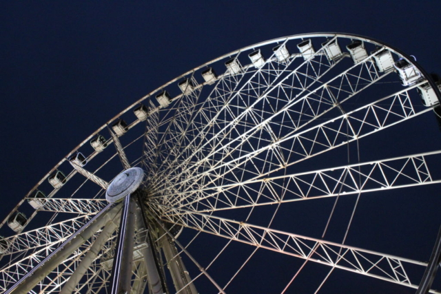 Manchester's Eye, the ferris wheel in the centre of the city, UK