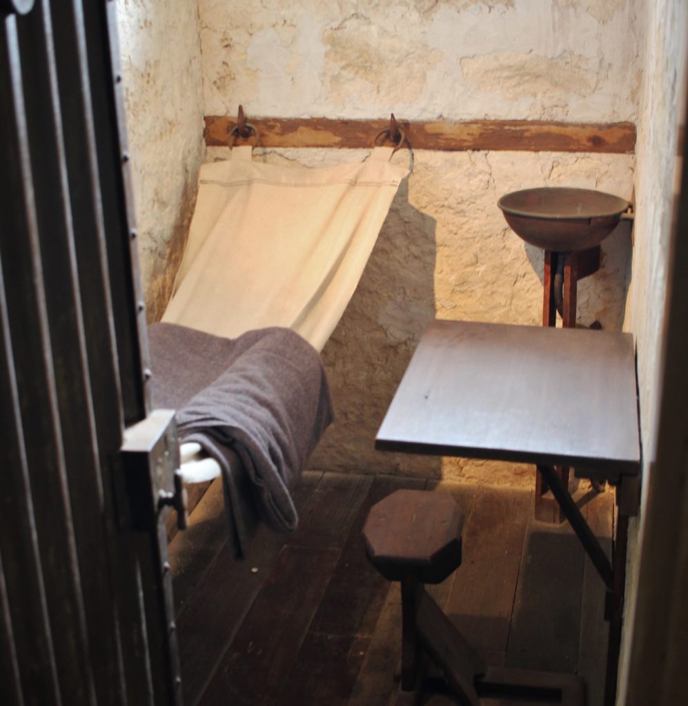 The original cells in Fremantle Prison were tiny, just seven feet by four feet
