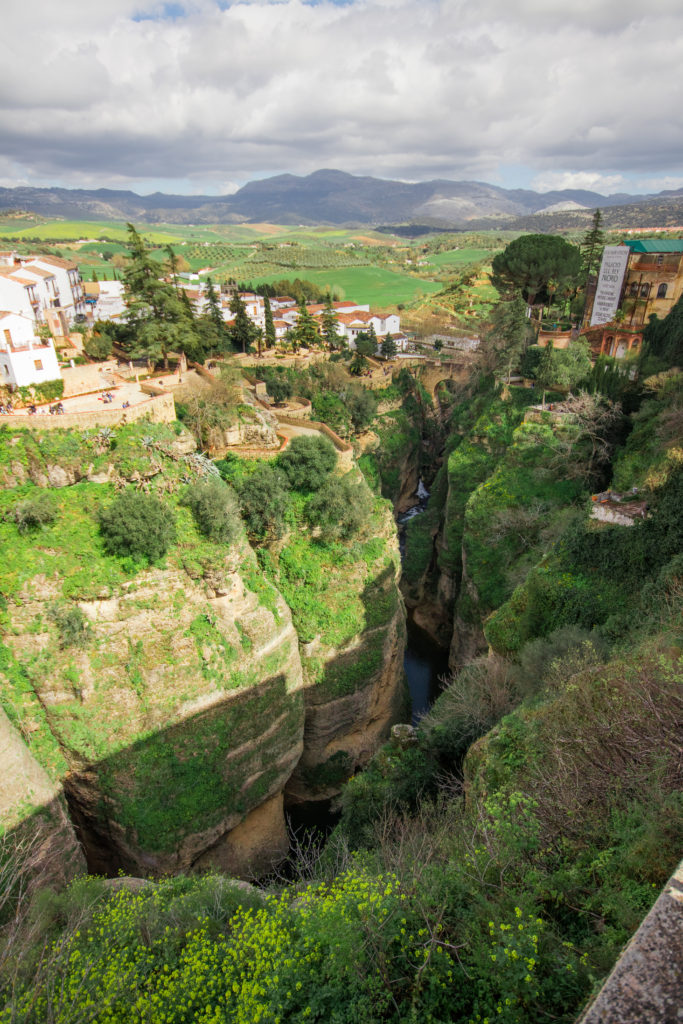 The gorge running through Ronda, Spain