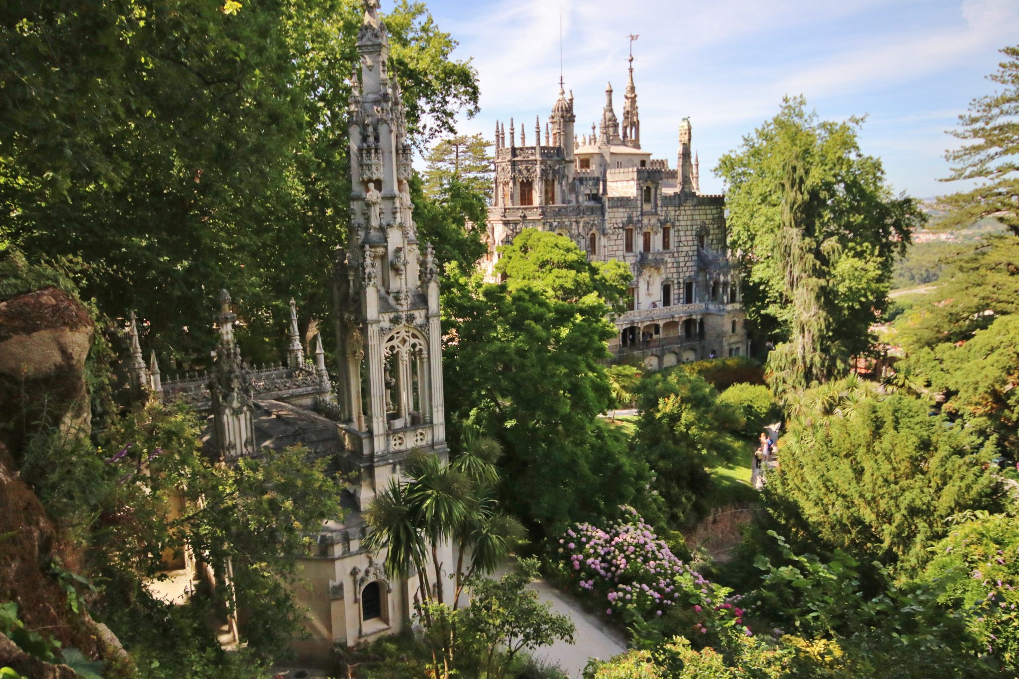 The main house and chapel of Quinta da Regaleira, Sintra, Portugal