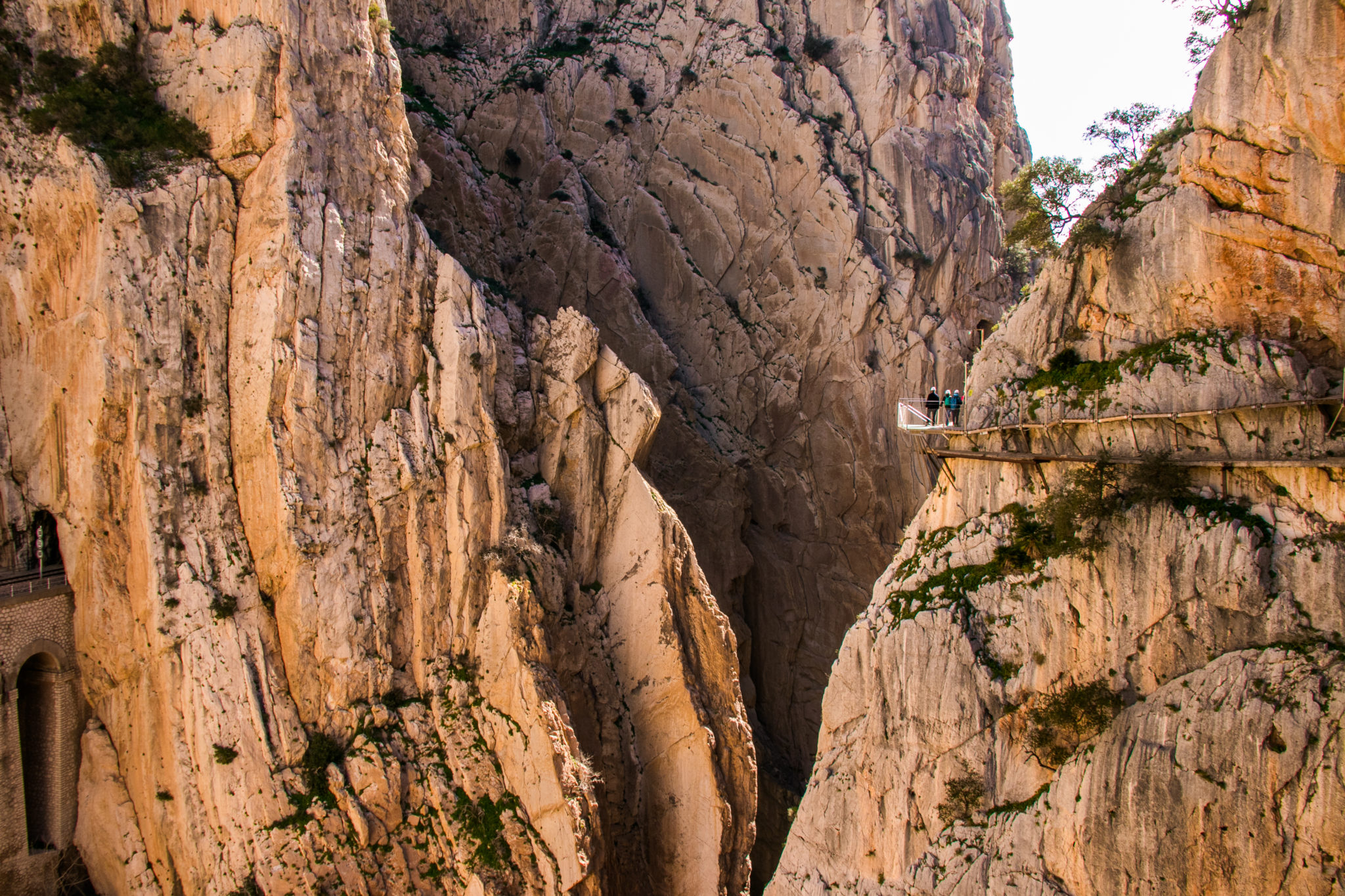The Caminito del Rey boardwalk is one of many possible amazing day trips from Seville, Spain
