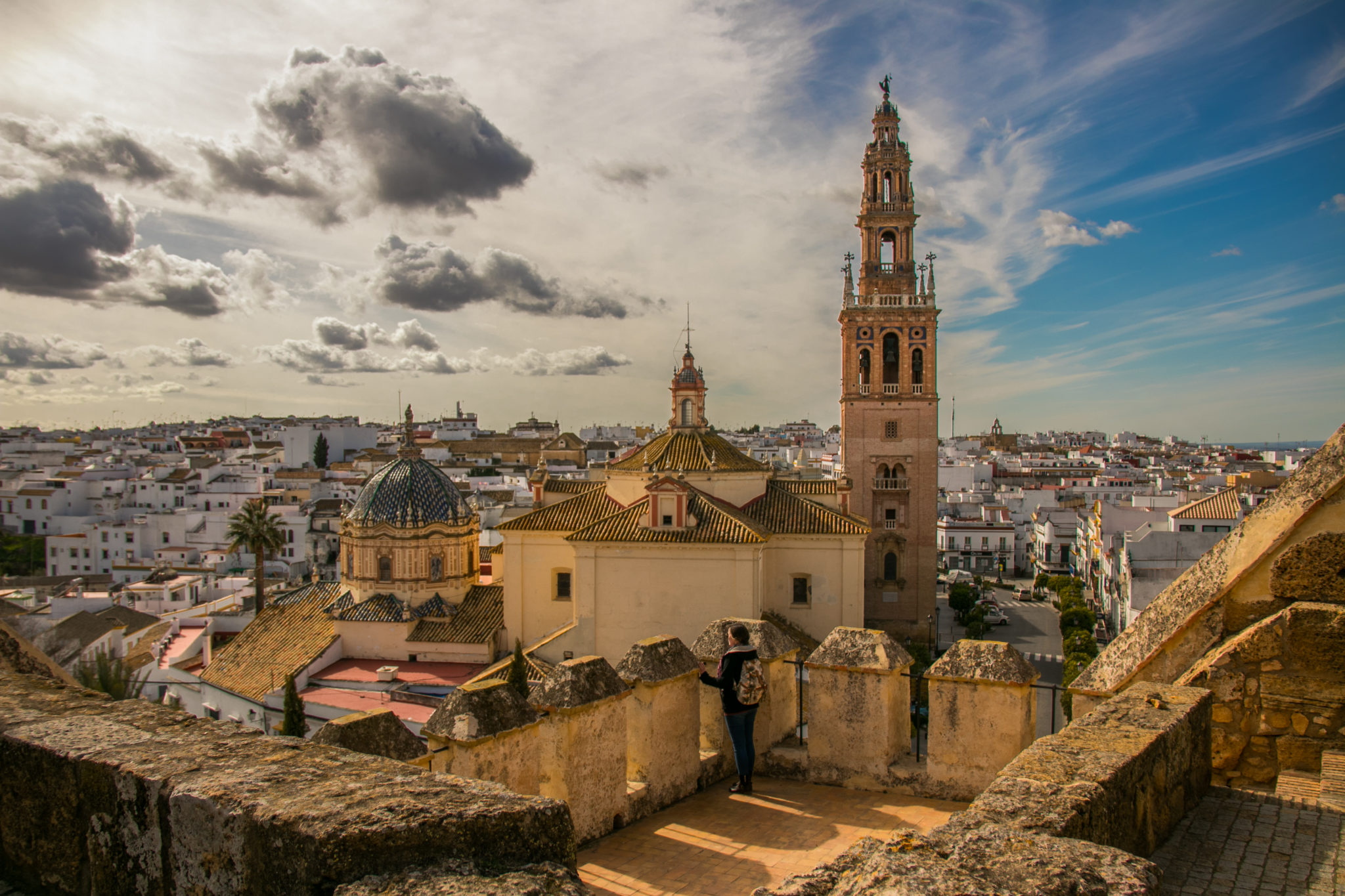 The view from the Alcázar in Carmona, one of many lovely day trips from Seville, Spain