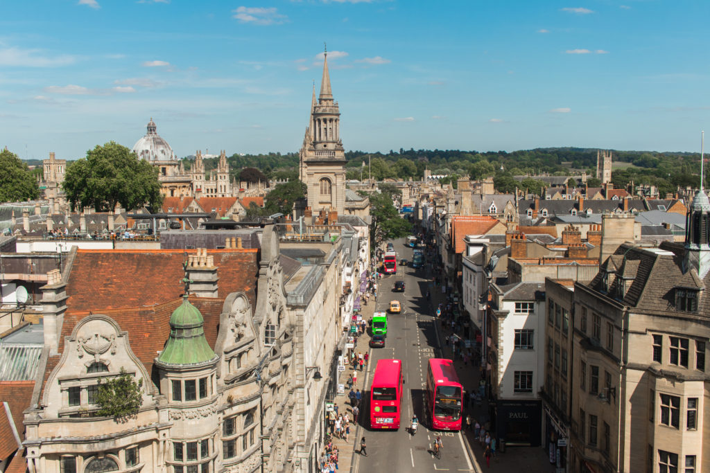 The view from Carfax Tower, Oxford, UK