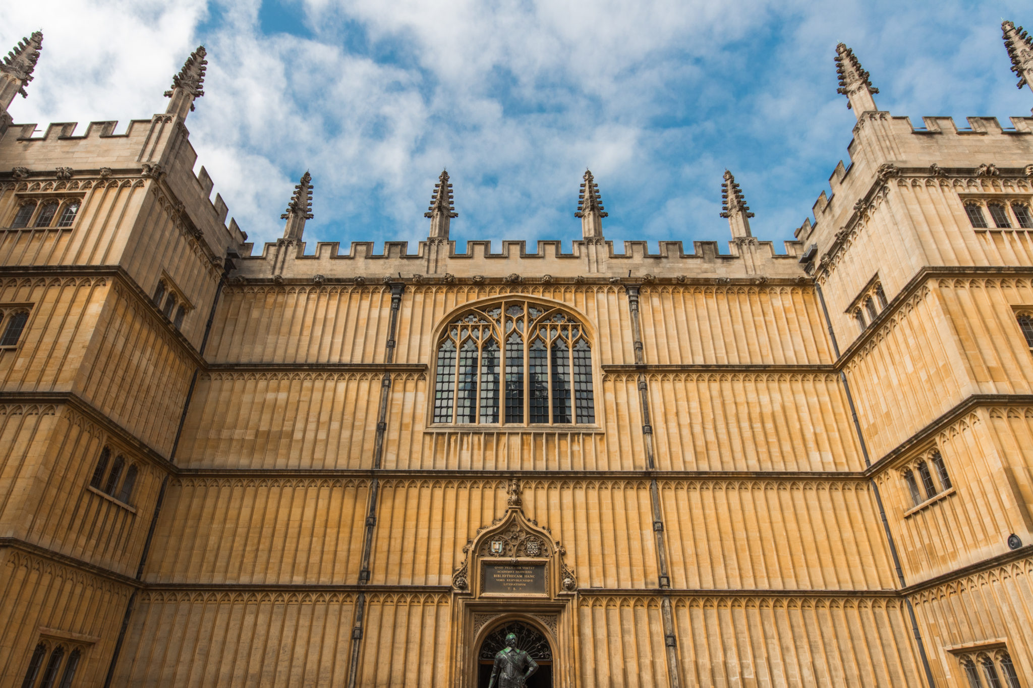 The exterior of part of Oxford University, UK