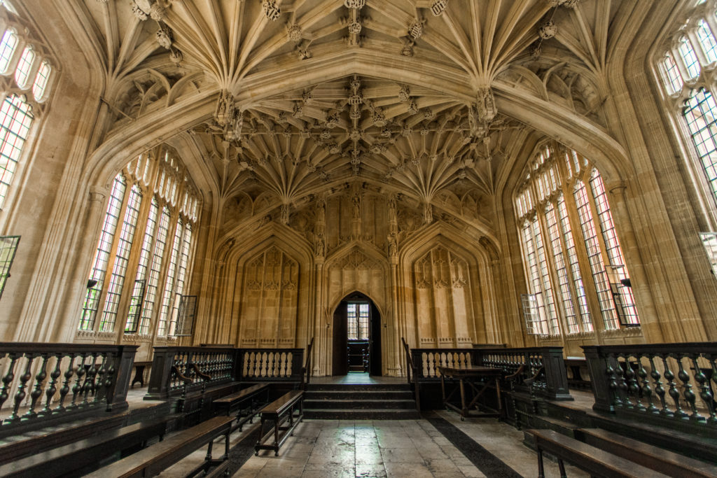The Divinity Room in Oxford College, UK