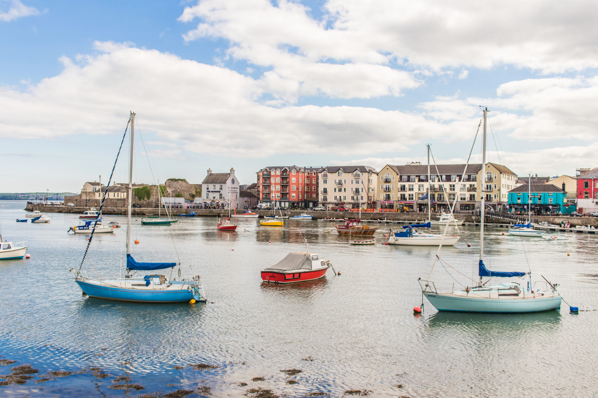 Boats at harbour in Dungarven, Ireland