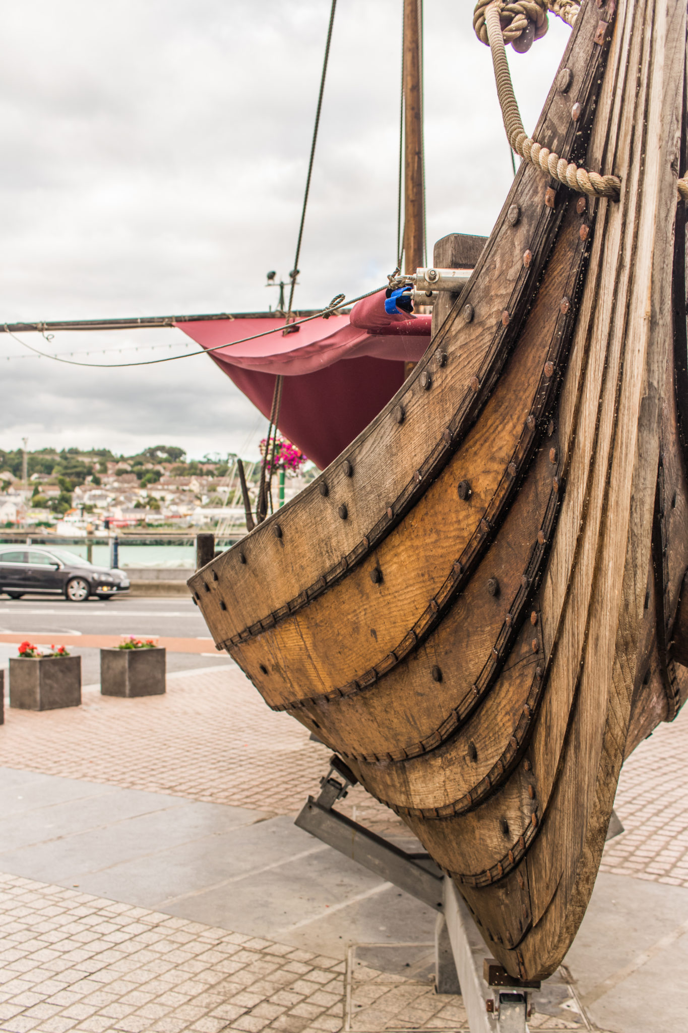 Viking ship reconstruction in Waterford, Ireland