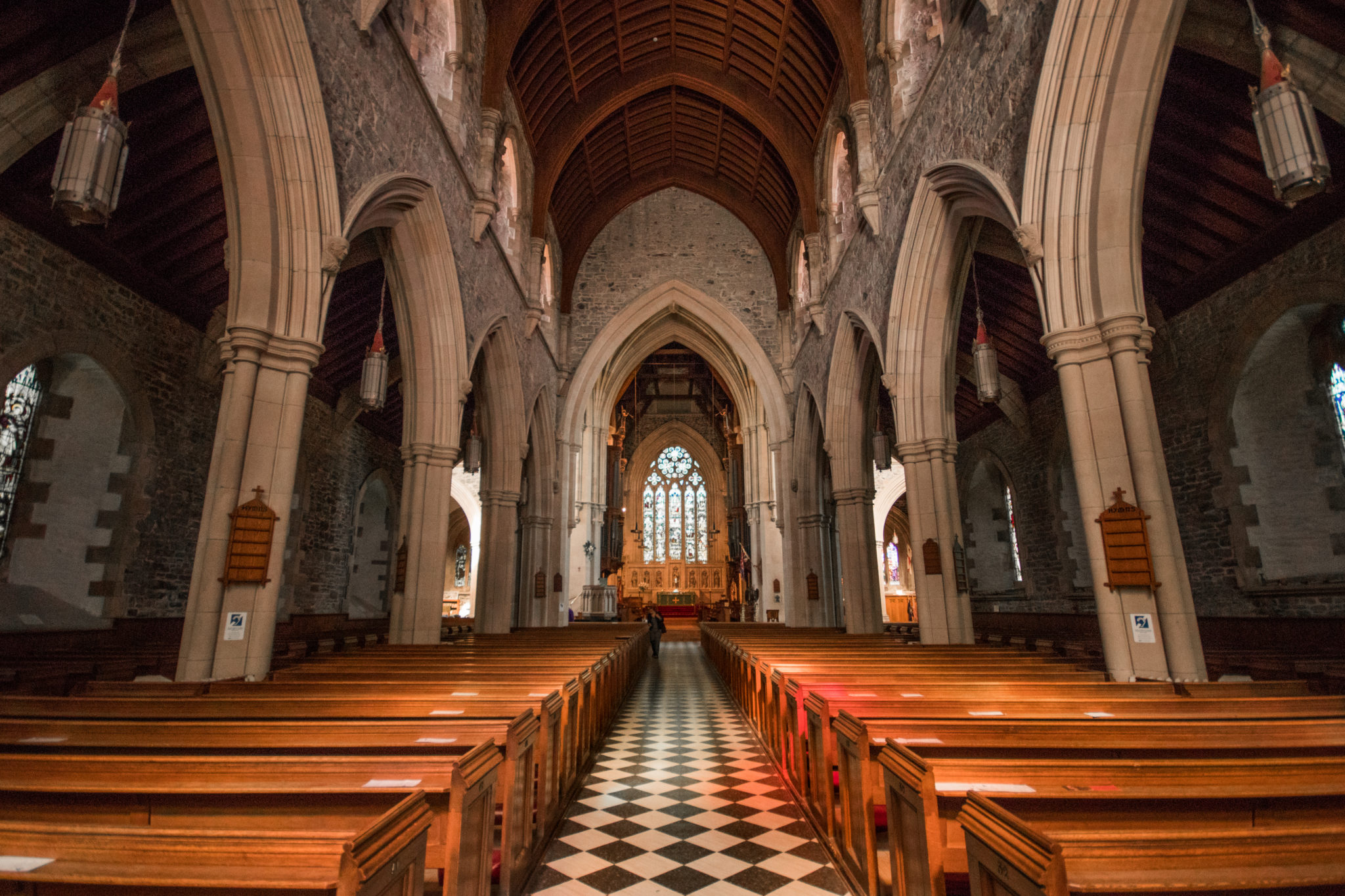 Interior of one of St. John's' old churches, Canada