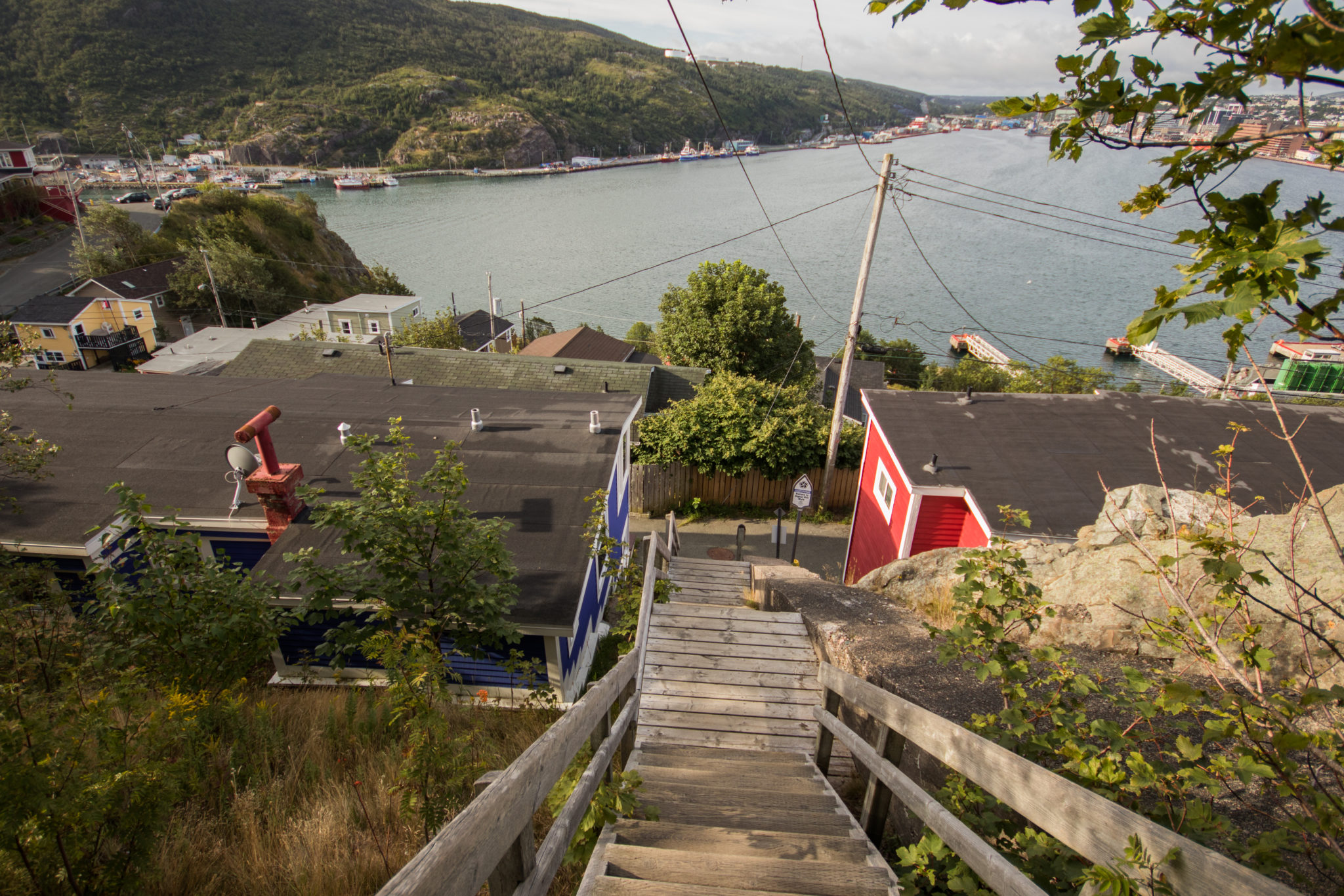 Steps leading from the Battery to Signal Hill, St. John's, Canada