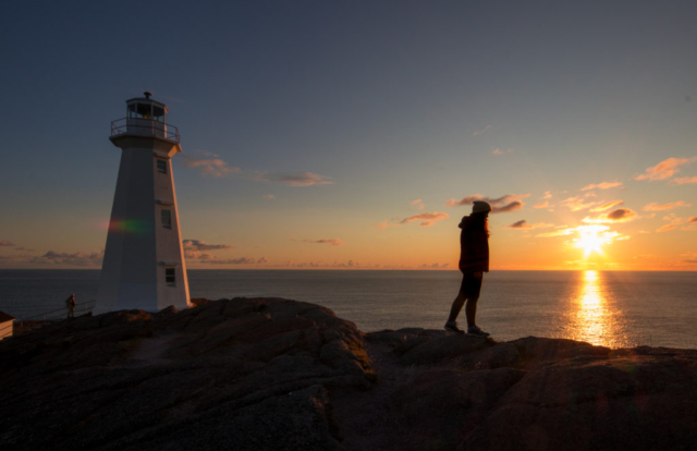 Sunrise at Cape Spear, near St. John's, Canada. My travelling lifestyle.