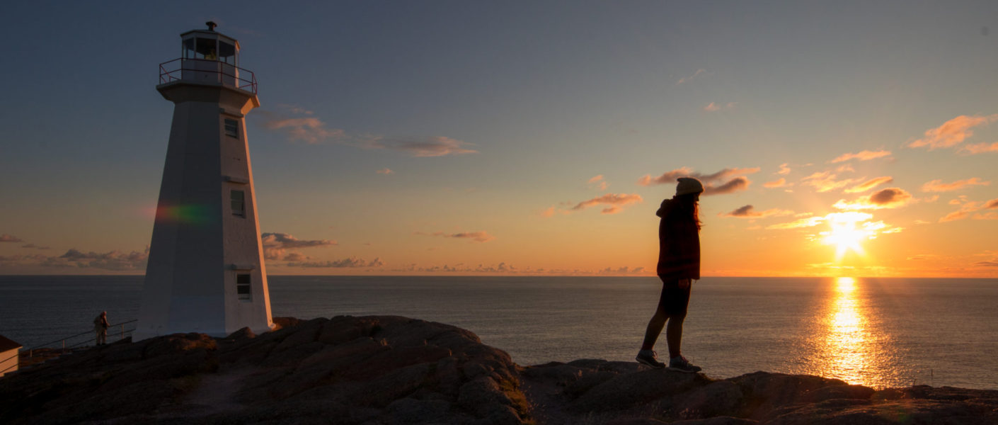 Sunrise at Cape Spear, near St. John's, Canada. My travelling lifestyle.
