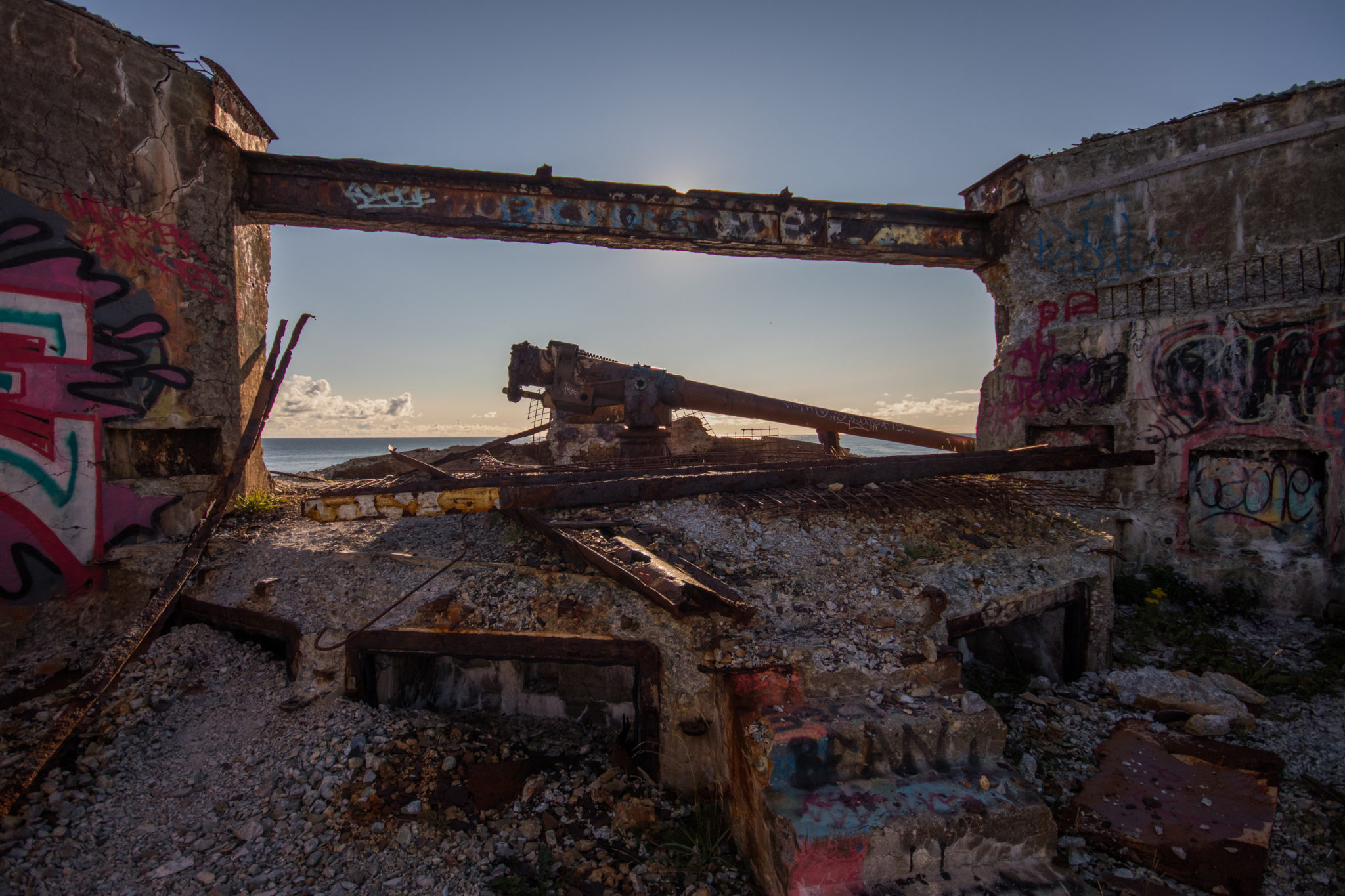 The abandoned Fort Amherst at St. John's, Canada