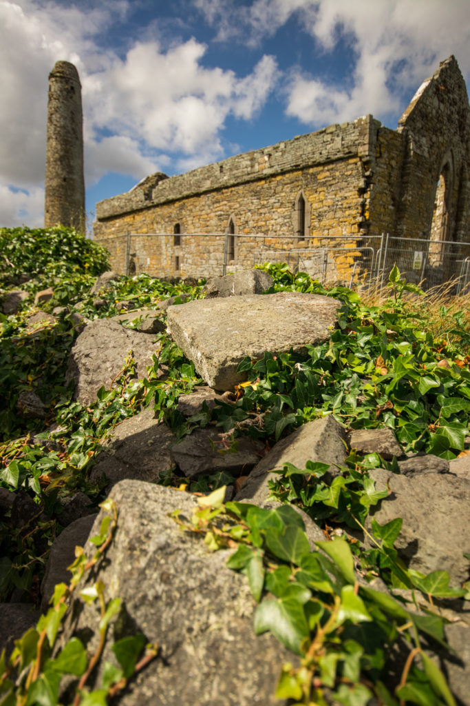The round tower of Scattery Island, Ireland