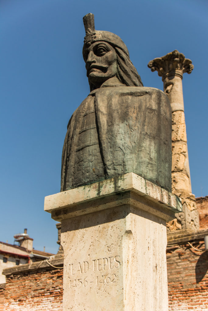 Statue of Vlad the Impaler in Bucharest