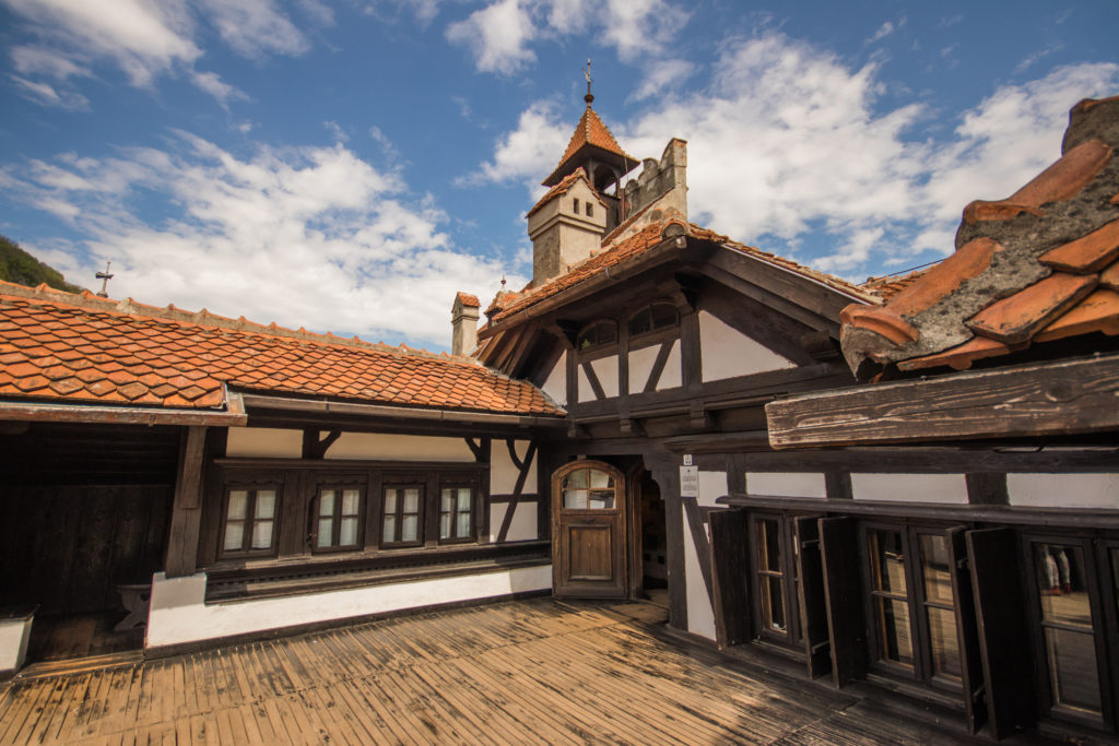 The rooftop of Bran Castle, Romania
