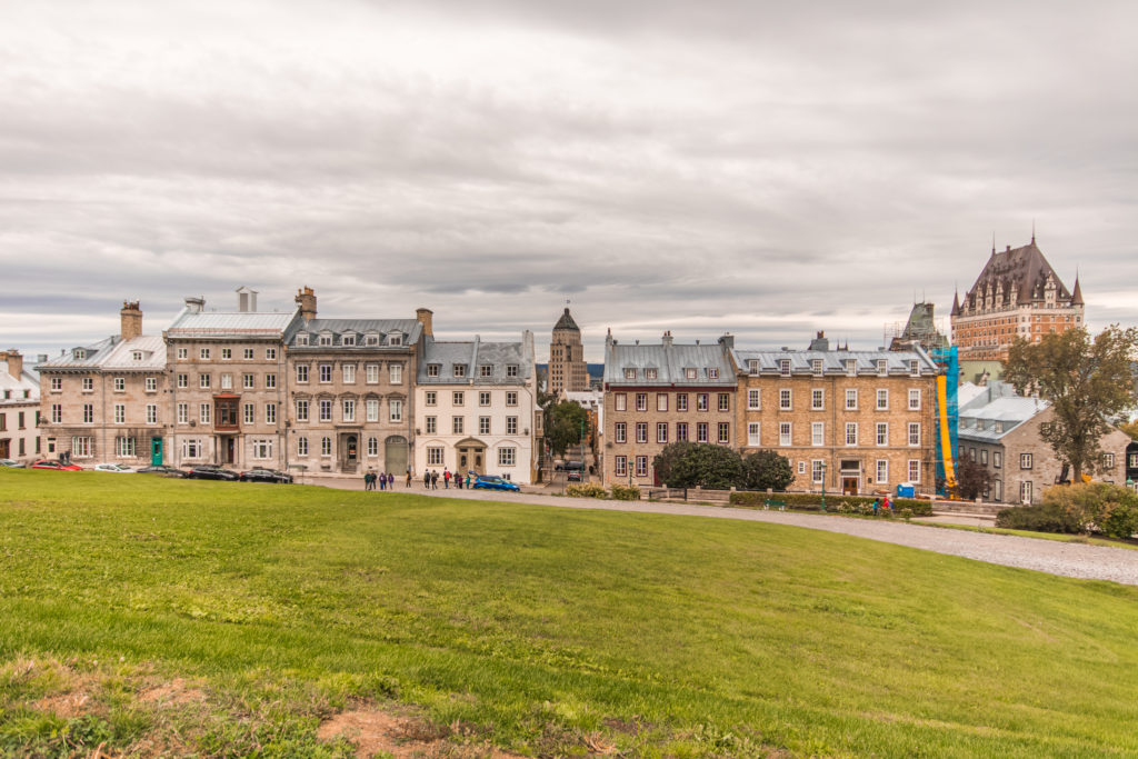 The pretty terraced houses of Québec, Canada
