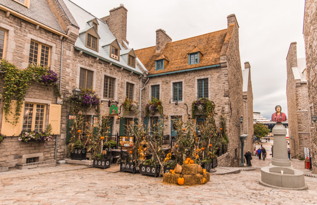 Place Royale, the birthplace of the city of Québec, Canada