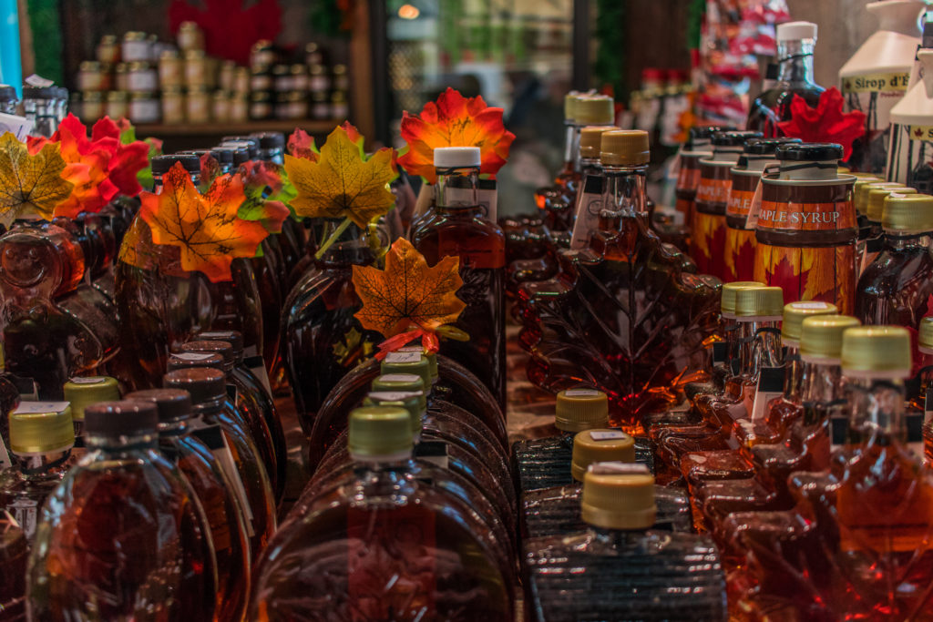 Maple Syrup Souvenirs for sale in Québec, Canada