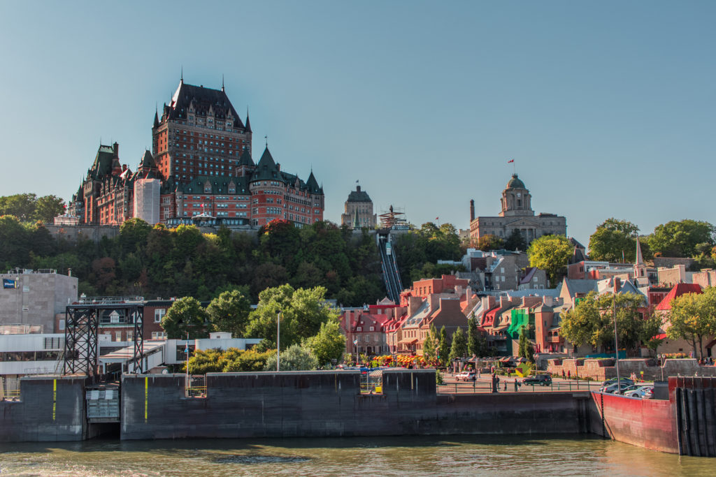 View of Old Québec from the river ferry