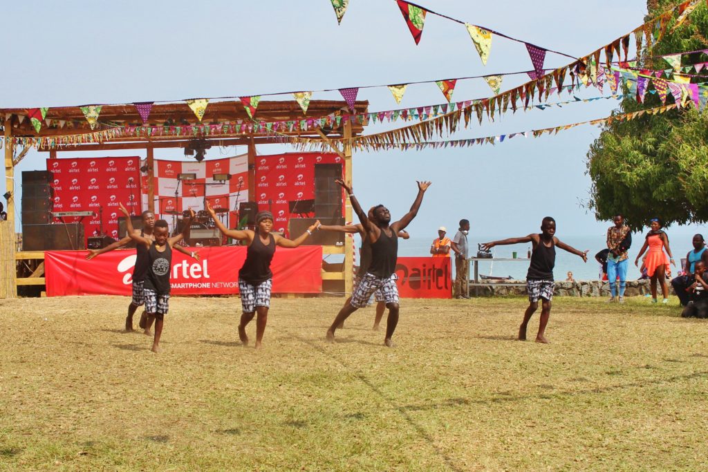 Dancers performing at the Lake of Stars festival in Malawi