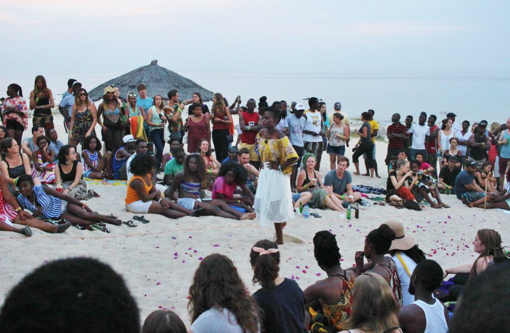 A fashion show at the Lake of Stars festival in Malawi