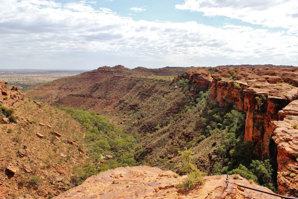 The sheer cliff face of King's Canyon, Australia