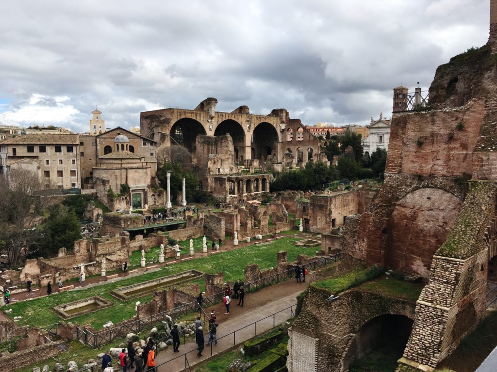 The Roman Forum ruins, in Rome, Italy