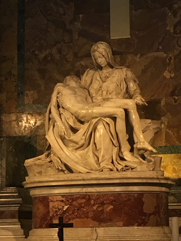 The original Piéta by Michelangelo, in Vatican City