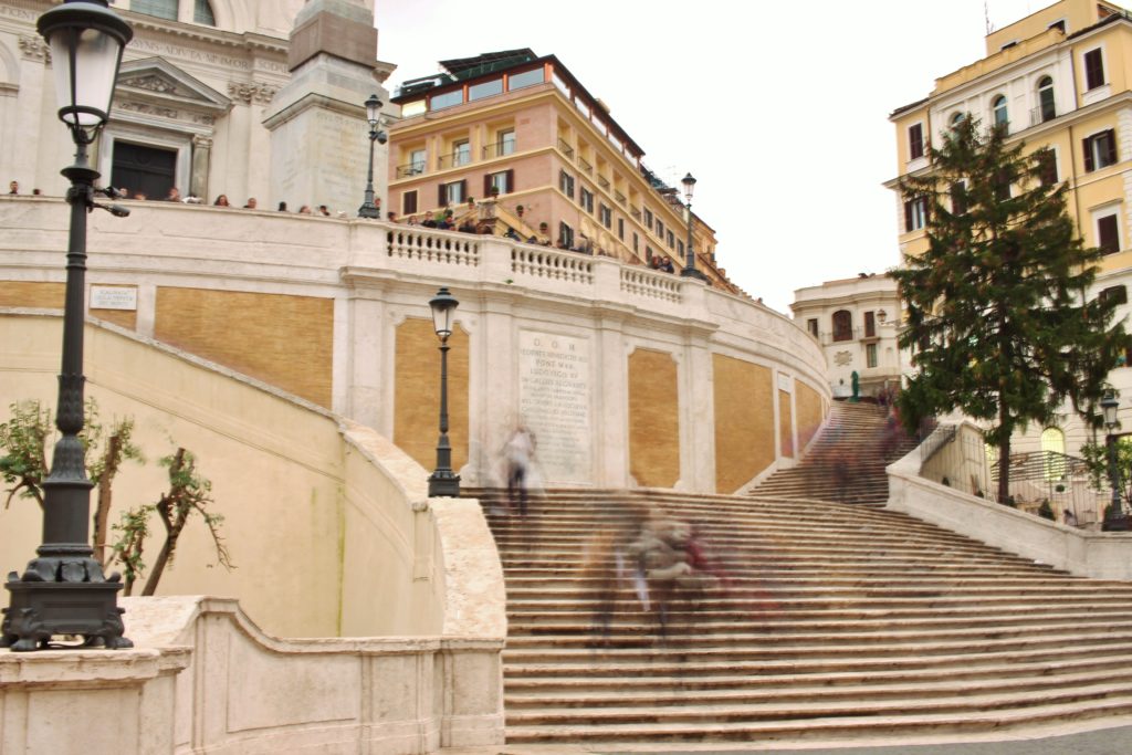 The Spanish Steps, in Rome, Italy