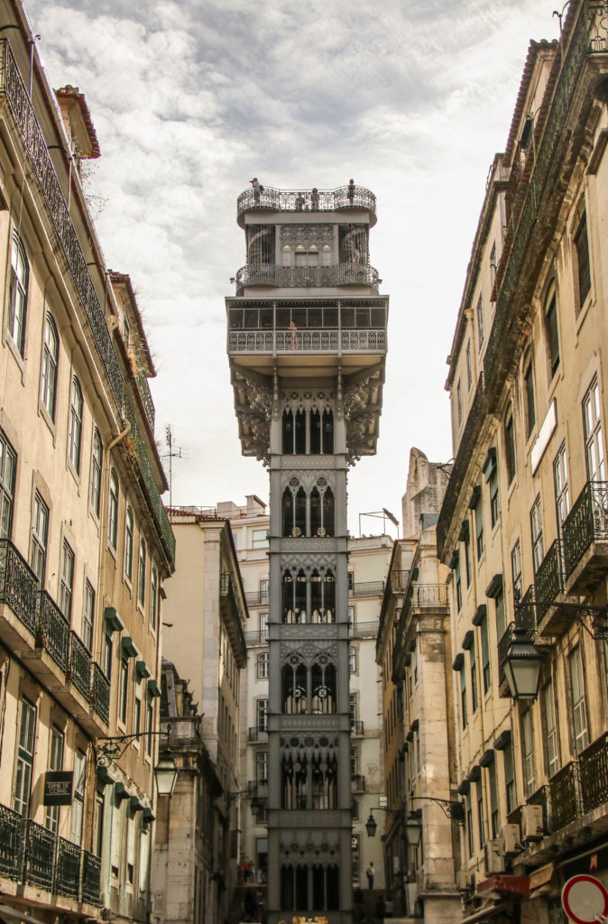 The Elevador de Santa Justa, in Lisbon, Portugal
