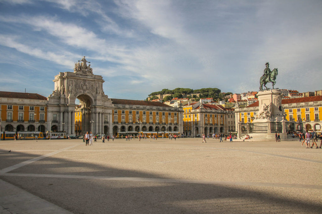 Praça do Comércio, in Lisbon, Portugal