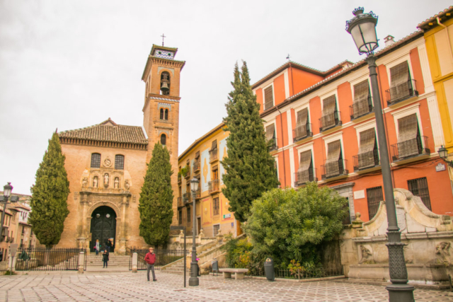 Plaza Nueva, in Granada, Spain