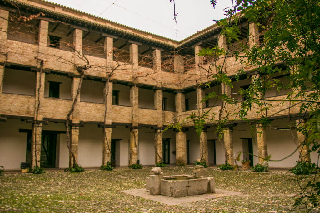 The inside courtyard of the Corral del Carbon, in Granada, Spain