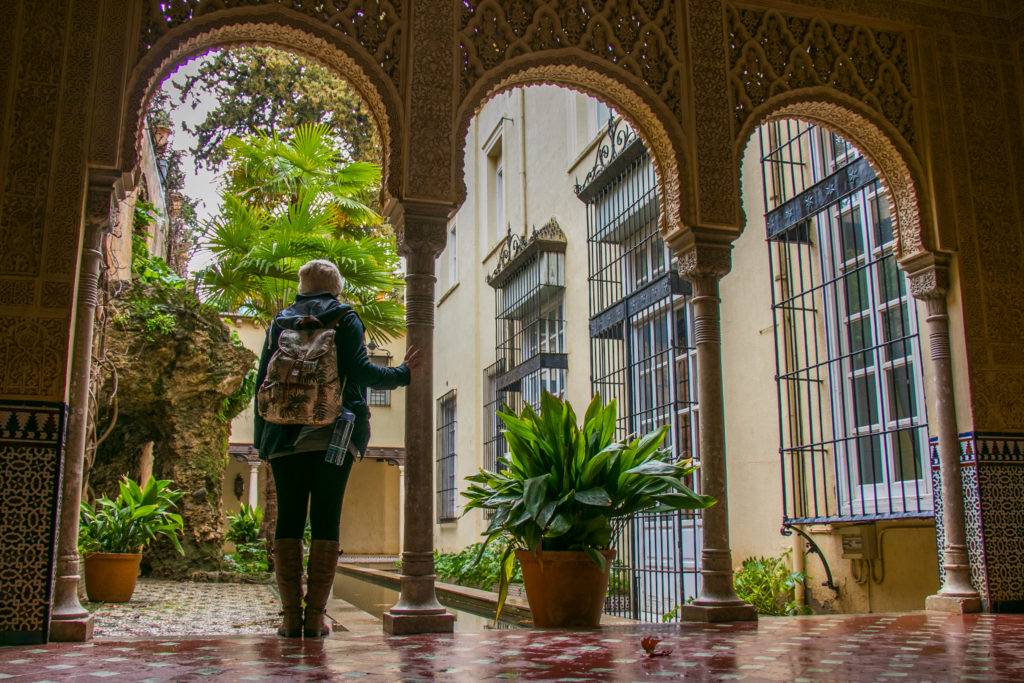 Carmen de los Martires, a small palace near the Alhambra in Granada, Spain, which I visited while travelling solo