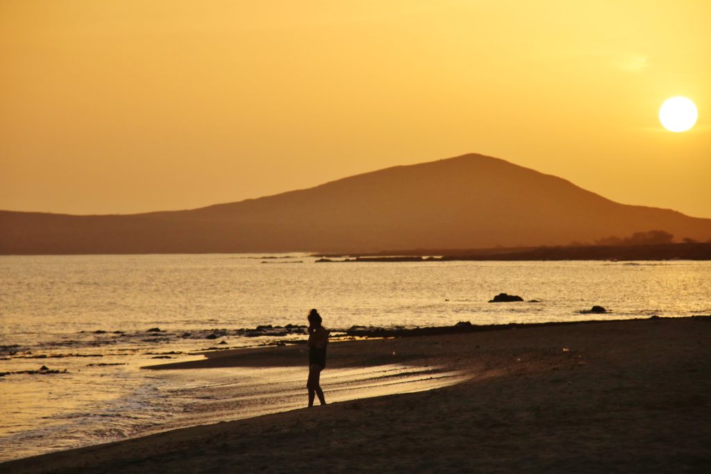 Golden hour at Monte Leao on Sal Island, Cape Verde